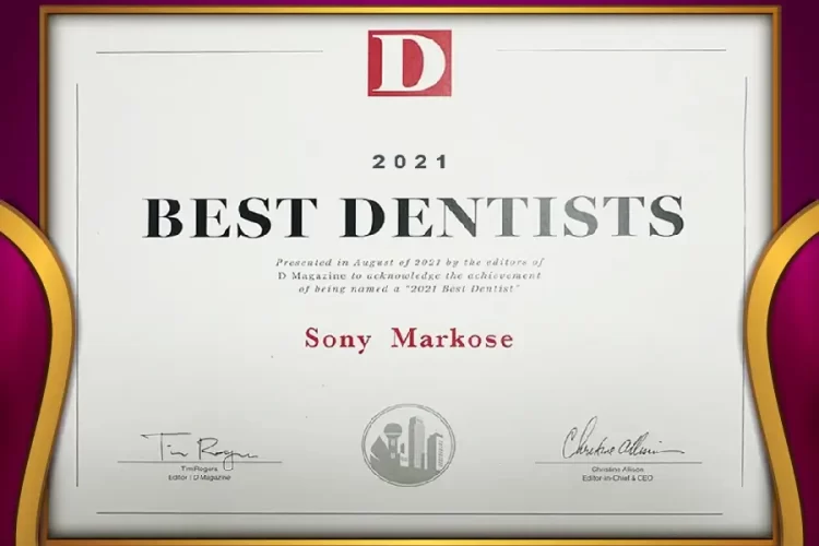 Best dentist Award winner Dentist in Carrollton